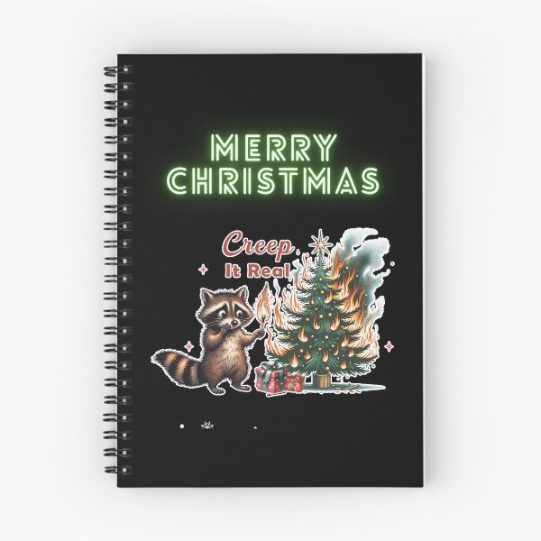 Item preview, Navidad con mapaches designed and sold by WoodburyLake.
