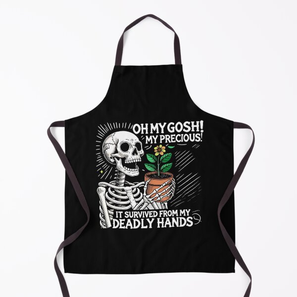 Item preview, Funny Skeleton Plant Lover Design – It Survived My Deadly Hands designed and sold by DrawHandArt.
