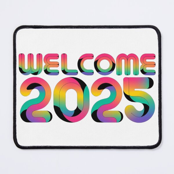 Item preview, 3D COLORFUL NEW YEAR WELCOME 2025 designed and sold by OLLIEDIGITALS.
