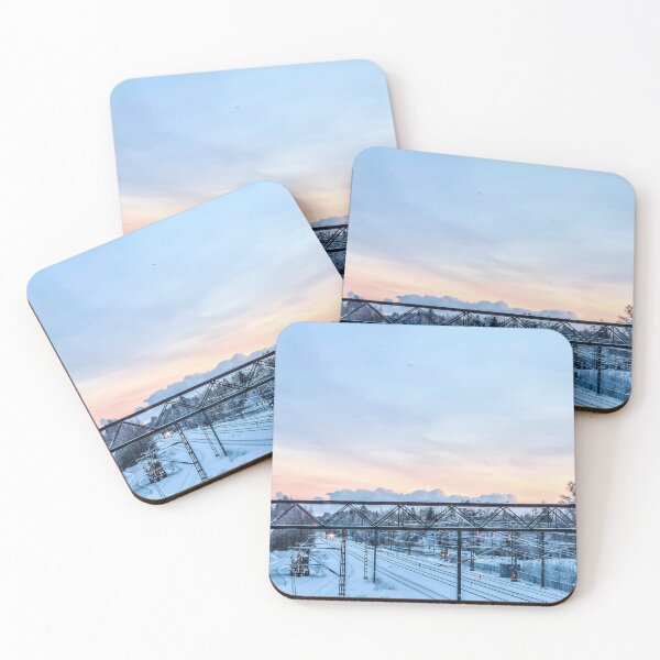 Item preview, Railway station and clouds designed and sold by bluerosesart37.