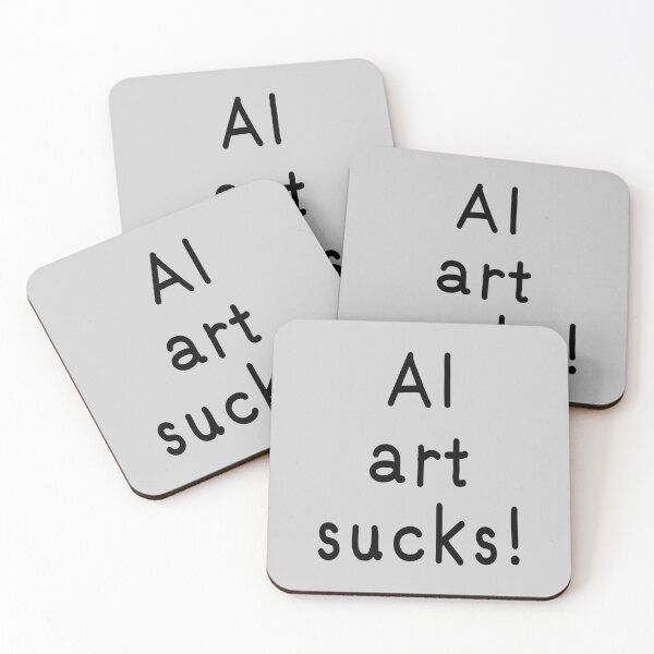 Item preview, AI art sucks! designed and sold by Virtual Pathfinder.