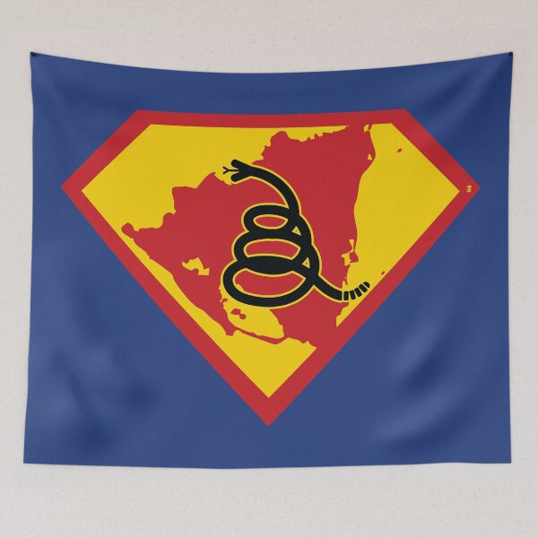 Item preview, NICARAGUA - Freedom Is The Superpower - Modern Gadsden Snake Flag - Dont Tread On Me SUPERHERO design designed and sold by pelagio.