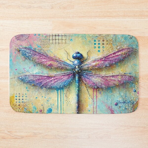 Item preview, Soft Purple Dragonfly cushion designed and sold by Random Designs.