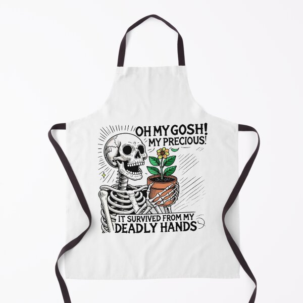 Item preview, Copy of Funny Skeleton Plant Lover Design – It Survived My Deadly Hands designed and sold by DrawHandArt.