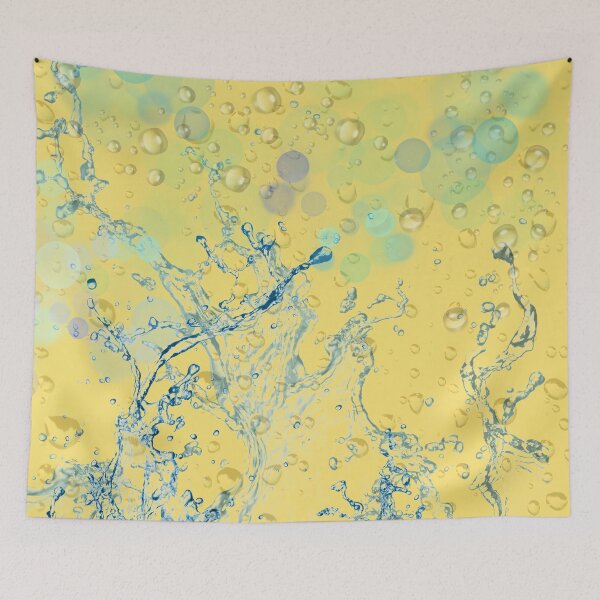 Item preview, Water Splash on Yellow designed and sold by TurquoiseBird.