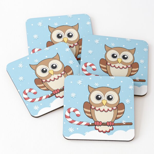 Item preview, Candy Cane Owl designed and sold by omerfdln34.