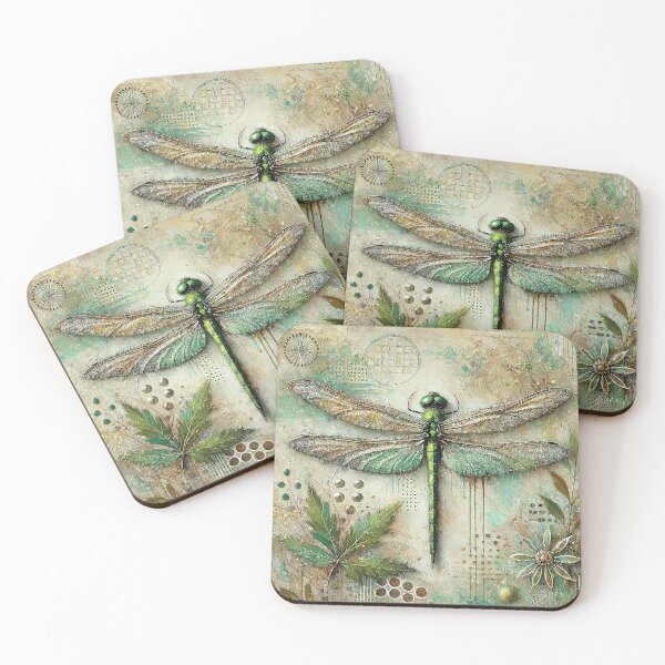 Item preview, Soft Green Dragonfly cushion designed and sold by Random Designs.
