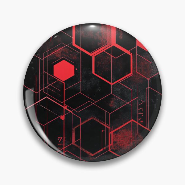 Item preview, Red and Black Hexagons designed and sold by RoseShop2093.