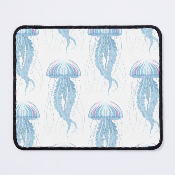 Item preview, Blue and purple jellyfish designed and sold by Fox Swell Media.