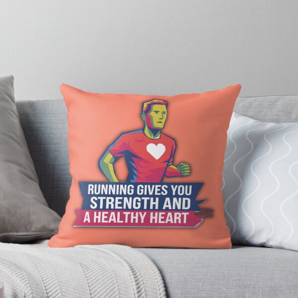 Item preview,  Running Gives You Streng And A Healty Heart - Motivational T-shirt For Runners And Athletes designed and sold by Creomix.