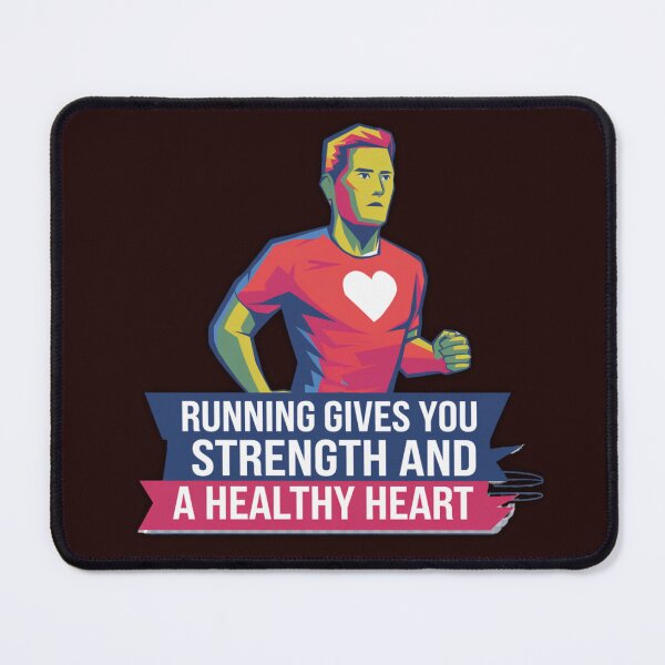 Item preview,  Running Gives You Streng And A Healty Heart - Motivational T-shirt For Runners And Athletes designed and sold by Creomix.