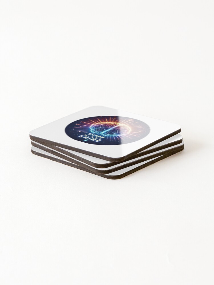 Thumbnail 4 of 5, Coasters (Set of 4), Sharp minds shine designed and sold by Monem-RASH.