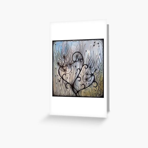 Plant Life by Nikolai Bird - spring, flowers, insects Greeting Card