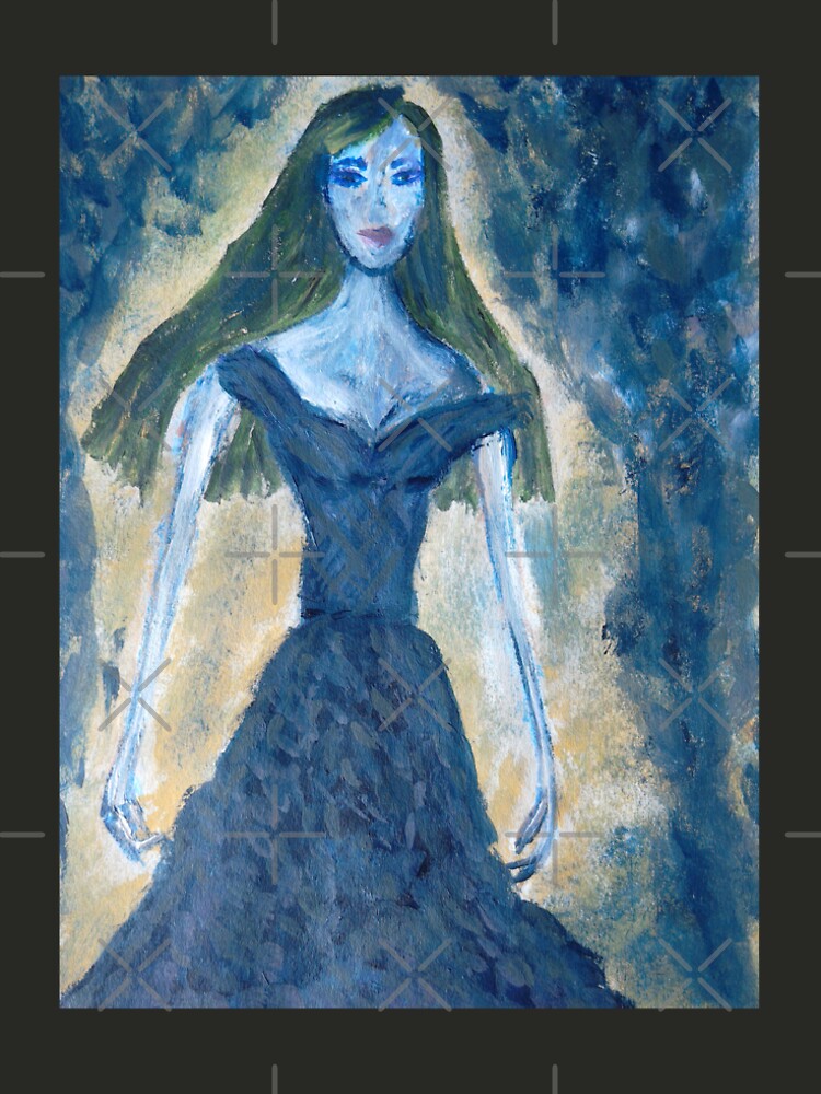 A Girl in A Blue Dress (Rusalka) by IvanaKada