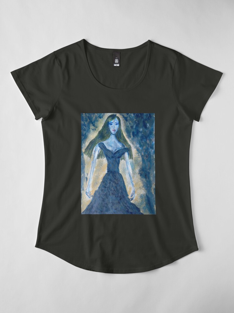Alternate view of A Girl in A Blue Dress (Rusalka) Premium Scoop T-Shirt