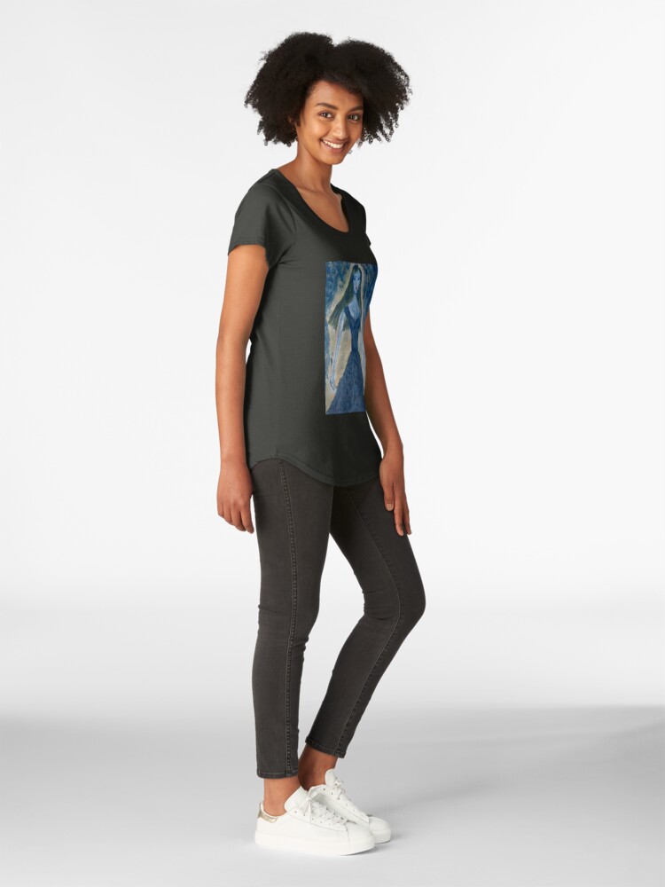 Alternate view of A Girl in A Blue Dress (Rusalka) Premium Scoop T-Shirt