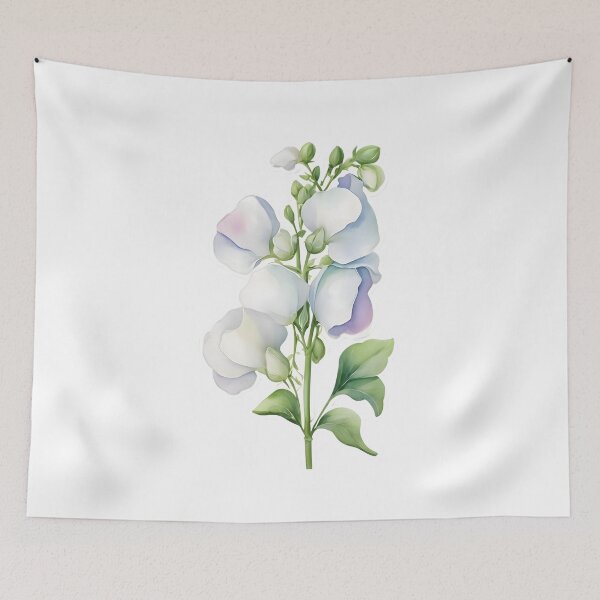 Item preview, White Sweet Pea designed and sold by HOMETOWN86.