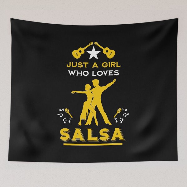 Item preview, Just A Girl Who Loves Salsa Dance designed and sold by happygiftideas.