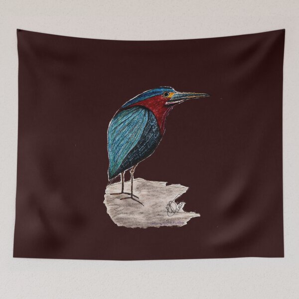 Item preview, Green Heron  designed and sold by bibiwildstudio.