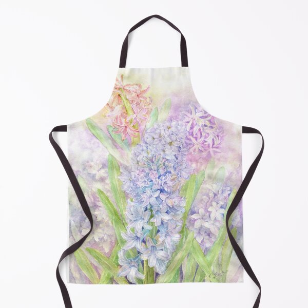 Item preview, Hyacinth fragrant flowers watercolor painting design designed and sold by Cristina Hansen.