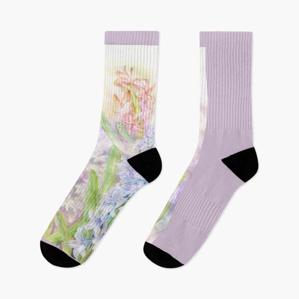 Item preview, Hyacinth fragrant flowers watercolor painting design designed and sold by Cristina  Hansen.
