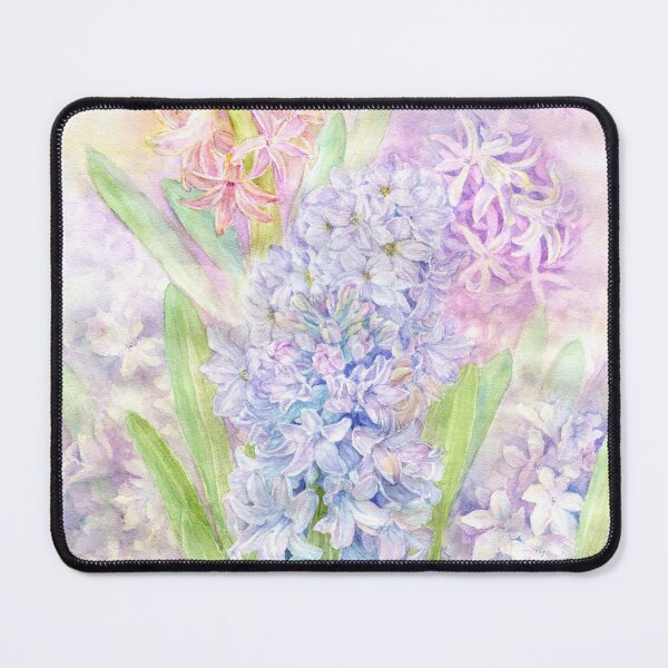 Item preview, Hyacinth fragrant flowers watercolor painting design designed and sold by Cristina Hansen.
