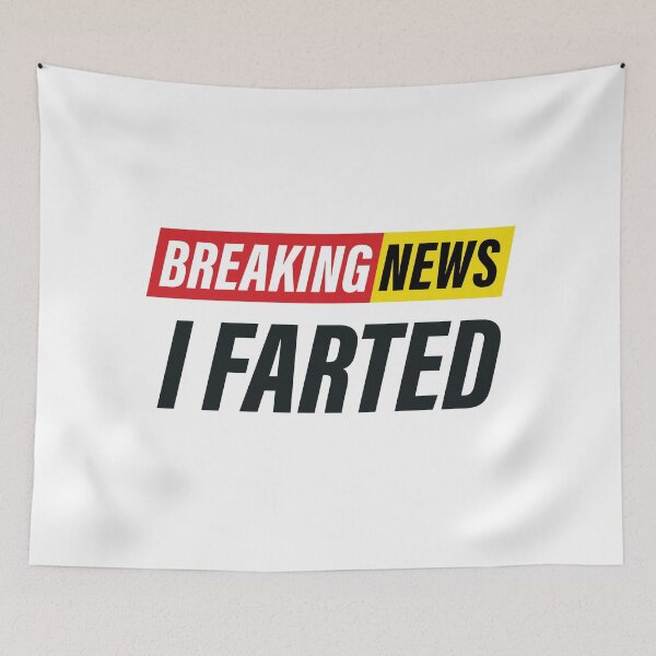 Item preview, Breaking News - I Farted - Funny News Design designed and sold by Bleak Shirt.