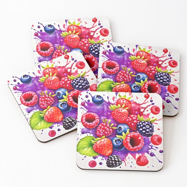 Item preview, Berry Splash Mix Art designed and sold by Health And Fitness Posts e-Store.