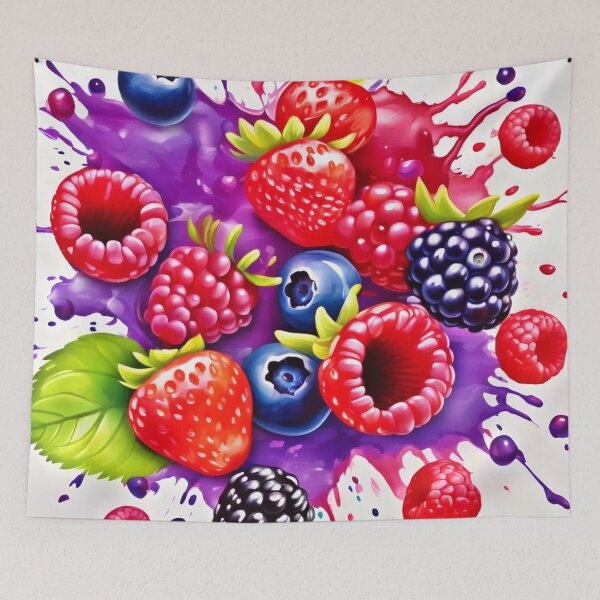 Item preview, Berry Splash Mix Art designed and sold by Health And Fitness Posts e-Store.