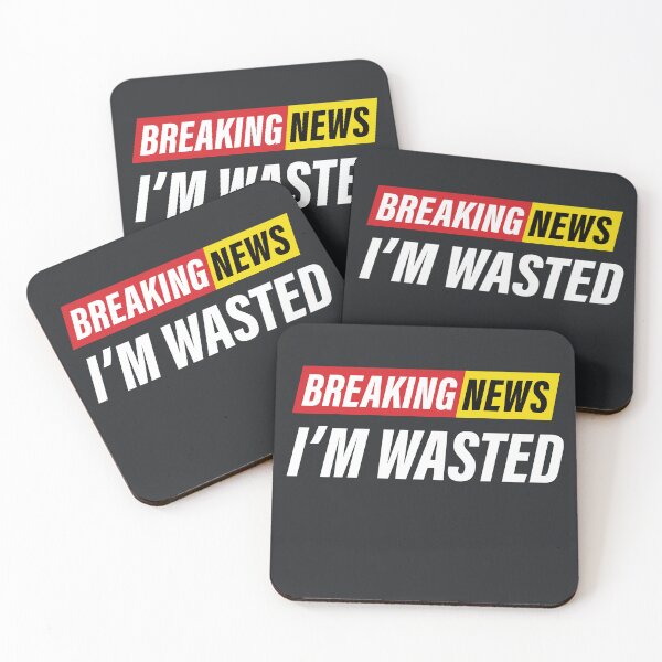 Item preview, Breaking News - I'm Wasted - Funny News Design designed and sold by Bleak Shirt.