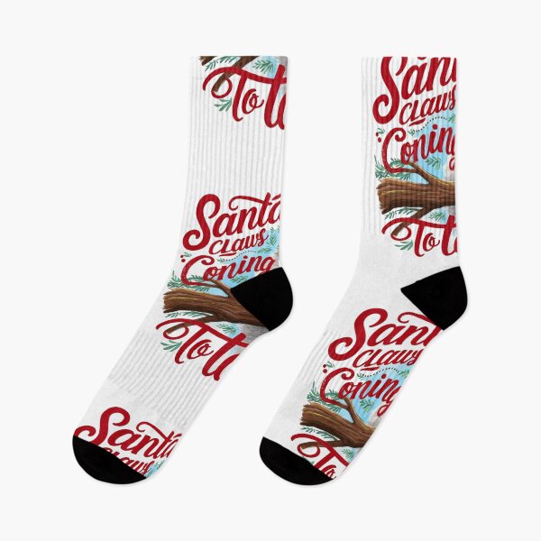 Item preview, Santa Claws is Coming to Town – Christmas Cat Lovers Design designed and sold by asprse.