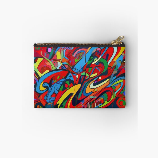 Item preview, Wild and Colorful Scribble Art on Bright Red - dePace' designed and sold by mrpropcake.