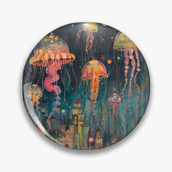 Item preview, Bizarro Jellyfish designed and sold by Mushies & Mandalas.
