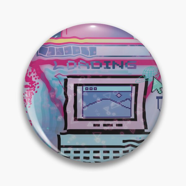 Item preview, Retro Glitch - Loading Screen Digital Art designed and sold by pinkFrogInSpace.