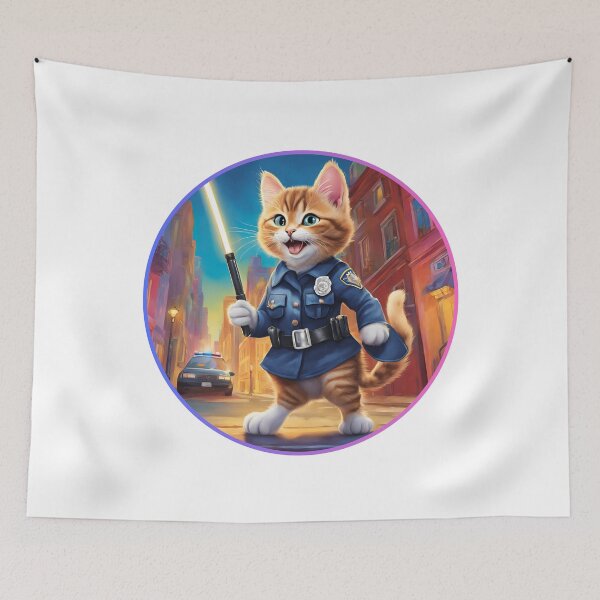 Item preview, The Purrfect Police Officer: A Feline Detective's Adventures designed and sold by MarCreativArt.