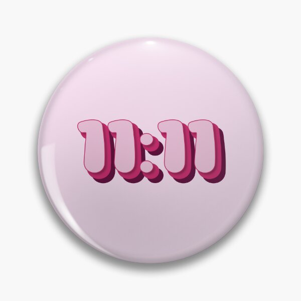 Item preview, 11:11 Angel Numbers - Cute Pale Pink, Hot Pink, Magenta Pink Ballon Typography - Numerology, Divine Guidance, Manifesting - Angel Number 11:11 designed and sold by TheIconShop.