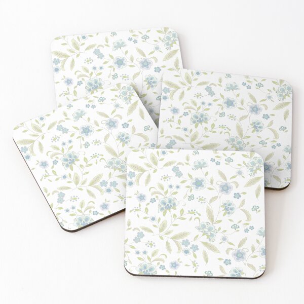 Item preview, Floral Spirals Sky designed and sold by Elaine  Monaco.