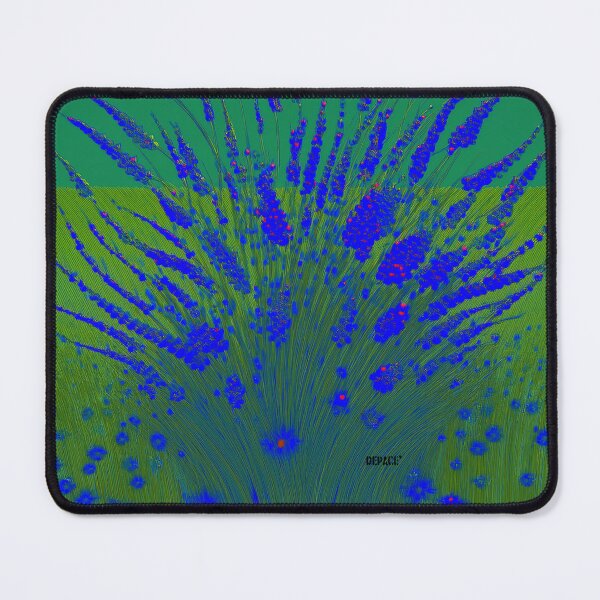Item preview, Cobalt Blue Grass on Army Green - dePace' designed and sold by mrpropcake.