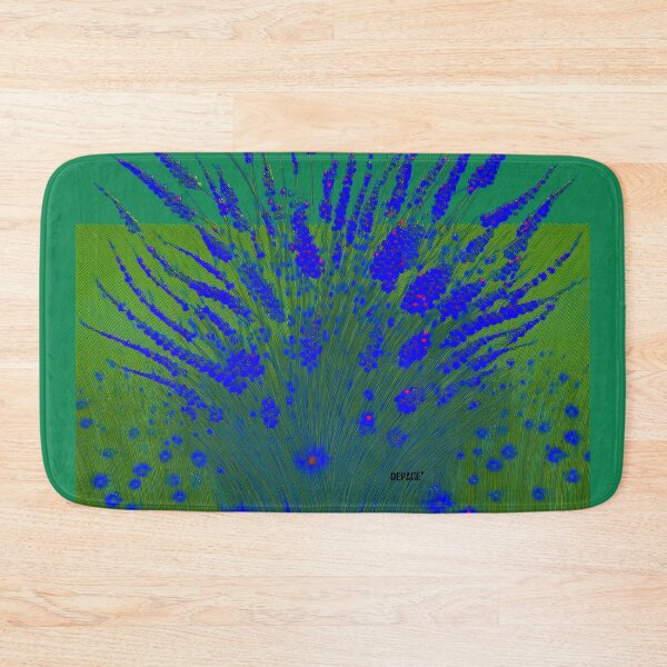 Item preview, Cobalt Blue Grass on Army Green - dePace' designed and sold by mrpropcake.