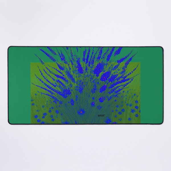Item preview, Cobalt Blue Grass on Army Green - dePace' designed and sold by mrpropcake.
