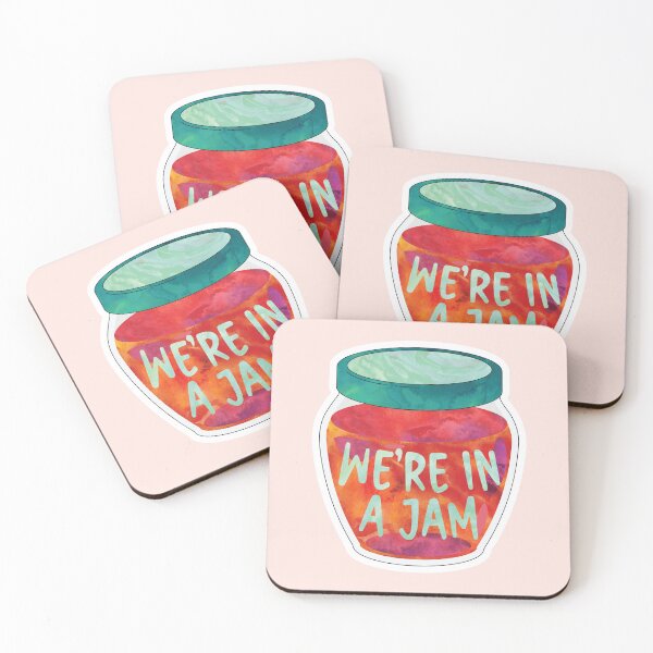 Item preview, We’re in a Jam Funny Food Jam Pun Design designed and sold by hitechmom.