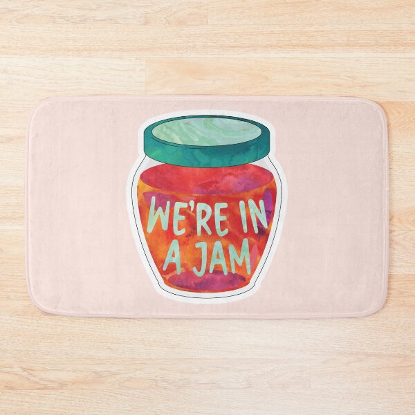 Item preview, We’re in a Jam Funny Food Jam Pun Design designed and sold by hitechmom.