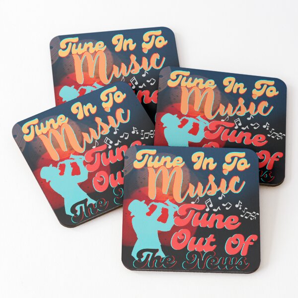 Item preview, Tune In To Music Tune Out Of The News designed and sold by BrightrDayMusicArt.