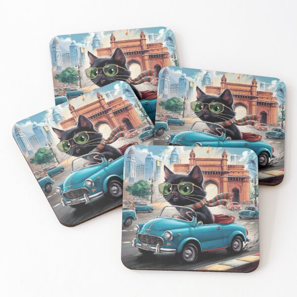 Item preview, Cat on tour - I love India! - Mumbai designed and sold by lavka-xd.