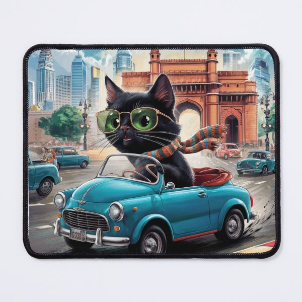 Item preview, Cat on tour - I love India! - Mumbai designed and sold by lavka-xd.