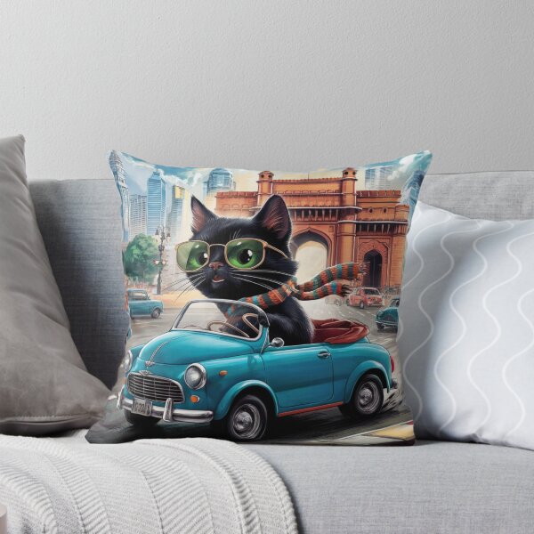 Item preview, Cat on tour - I love India! - Mumbai designed and sold by lavka-xd.