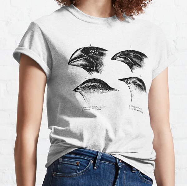 Darwin's Finches Illustration T-Shirt Evolution Atheist Classic T-Shirt