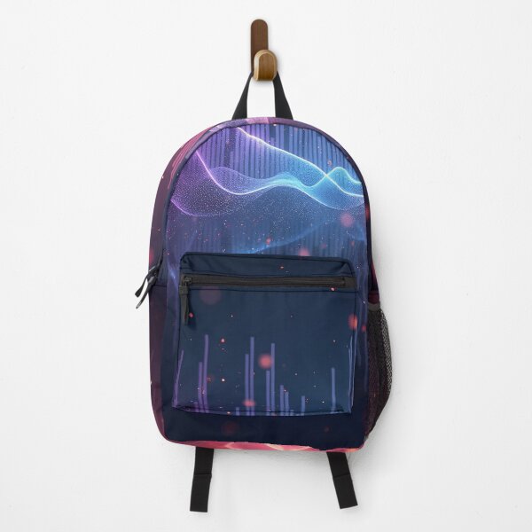 Item preview, Vibrant Neon Soundwave - Futuristic designed and sold by RobertHun.