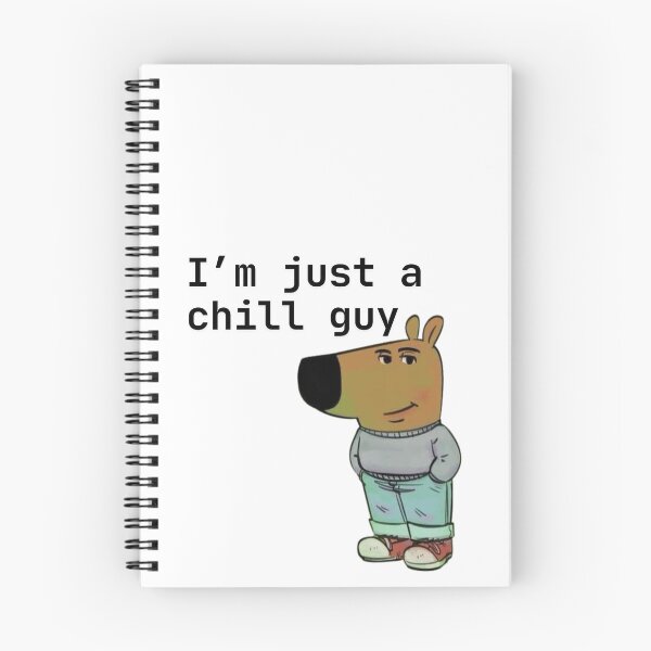 Item preview, "I'm just a chill guy" Graphic Design  designed and sold by SanoStudio.