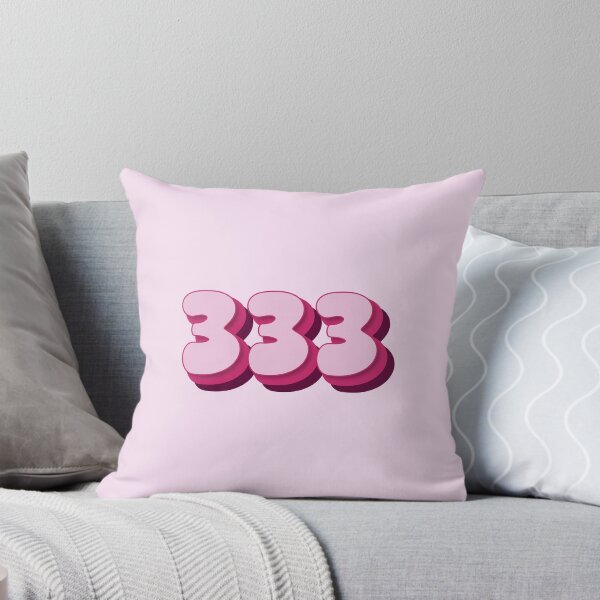Artikelvorschau, 333, Angel Numbers - Cute Pale Pink, Hot Pink, Magenta Pink Ballon Typography - Numerology, Divine Guidance, Manifesting - Angel Number 333 entworfen und verkauft von TheIconShop.
